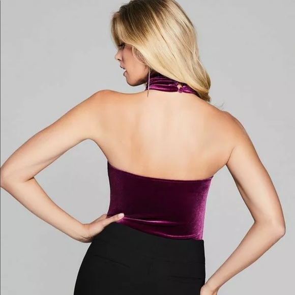 New Guess Marciano Tyler Plush Velour Collar Neck - Picture 4 of 5